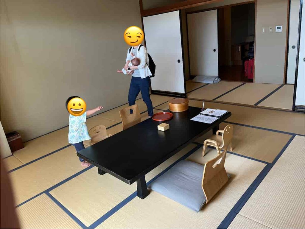 【山口旅行log】川棚グランドホテルお多福|唐戸市場・ふくふくこども館を巡る旅 2026.7.31-8.1 6 川棚グランドホテルお多福の宿泊したお部屋の写真