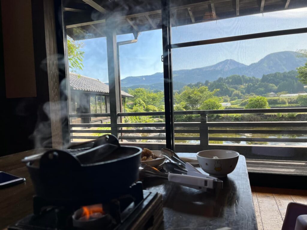阿蘇旅行で訪れたみな和の朝食風景