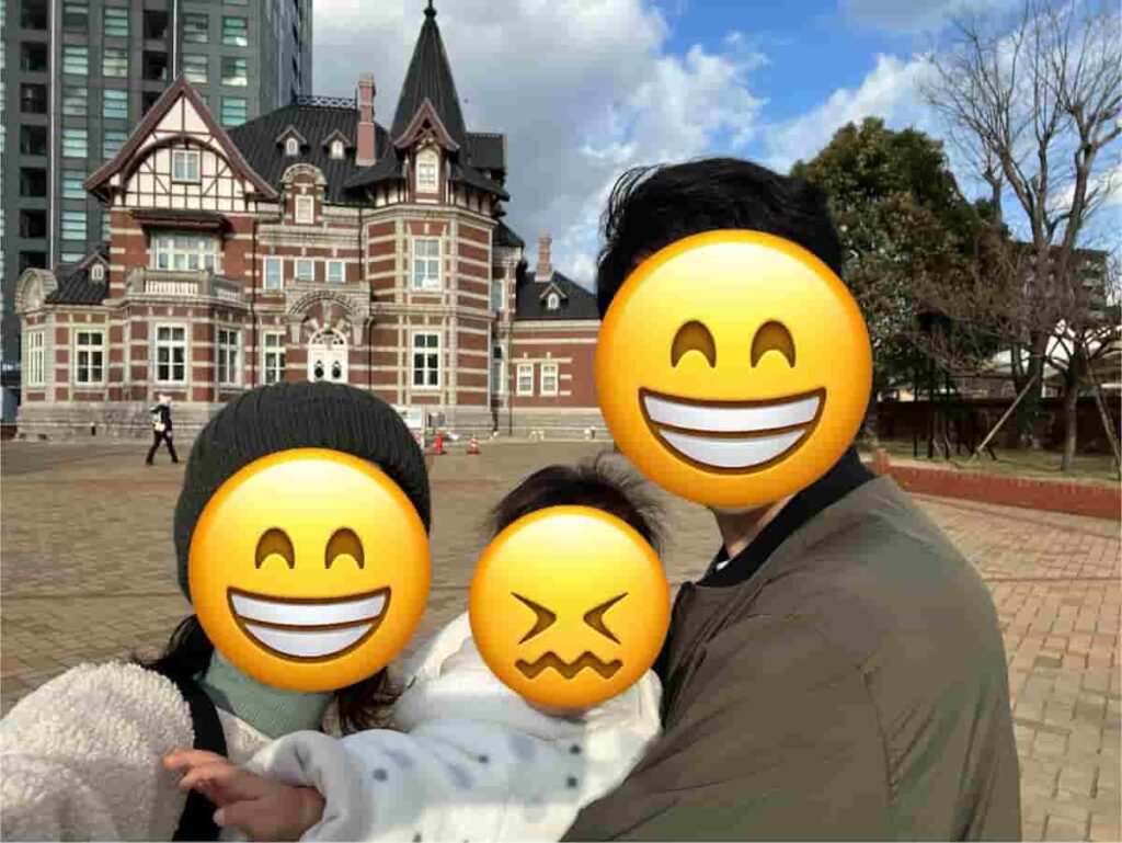 門司港で撮った家族写真