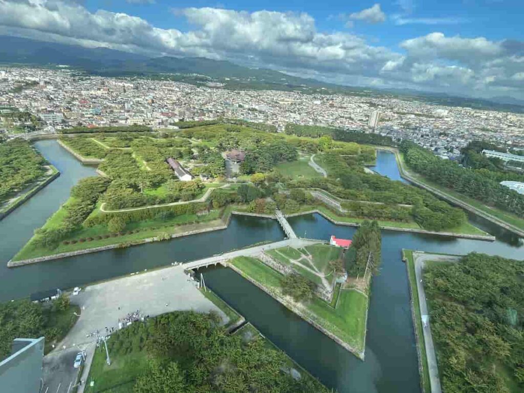 五稜郭タワーで撮った五稜郭の写真