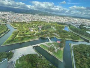 五稜郭タワーで撮った五稜郭の写真